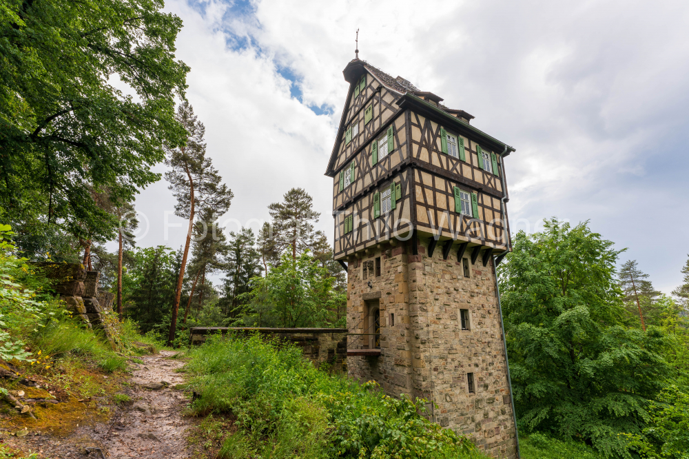 Herzogstuhl in der Jagdanlage Rieseneck im Saale-Holzland-Kreis in Thüringen