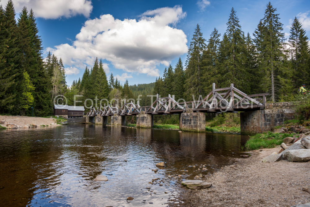 Rechel Bridge Hradlový most near Vydra in the Šumava National Park and Protected Landscape Area Czech Republic Šumava